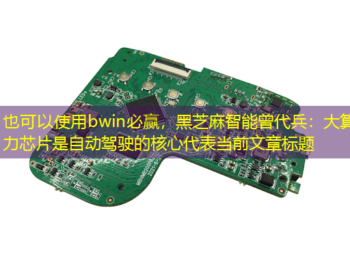 bwin必赢，黑芝麻智能曾代兵：大算力芯片是自动驾驶的核心